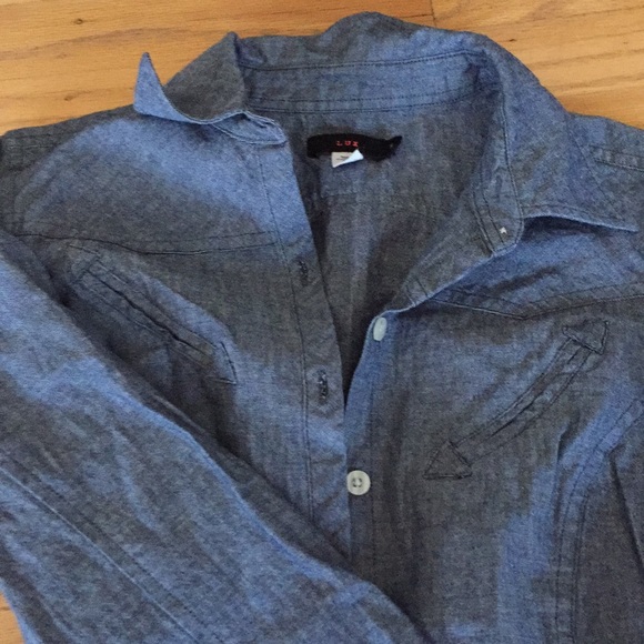 Lux Jean dress size S with belt HP 08/12/21! Comfy - Picture 3 of 4